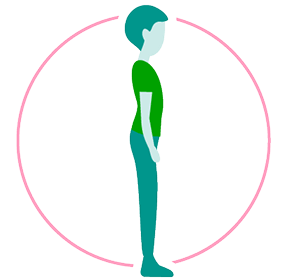Underweight person icon