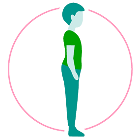Normal weight person icon
